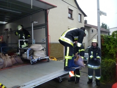 Erbsenbach läuft über