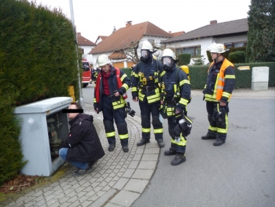 Zischende Gasübergabestation