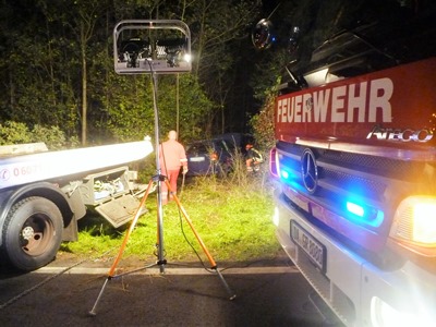 Verkehrsunfall, Person eingeklemmt