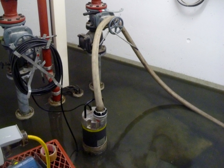 Keller des Ortsteilzentrums unter Wasser