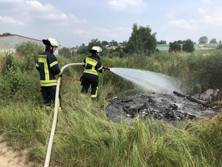 Rauchentwicklung im Feld K128