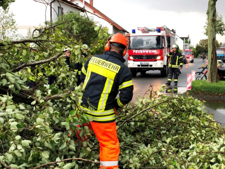 Schweres Unwetter über Gundernhausen