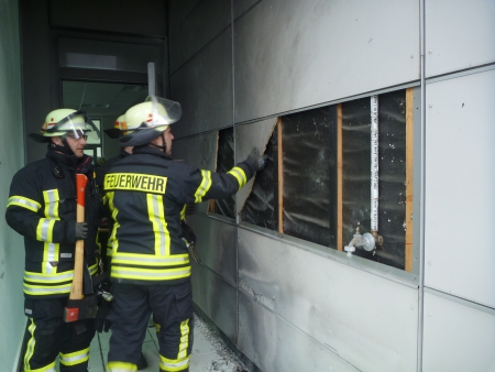 Feuer auf Terrasse