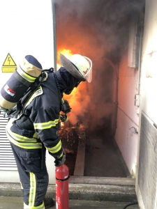 Brand in Trafoanlage