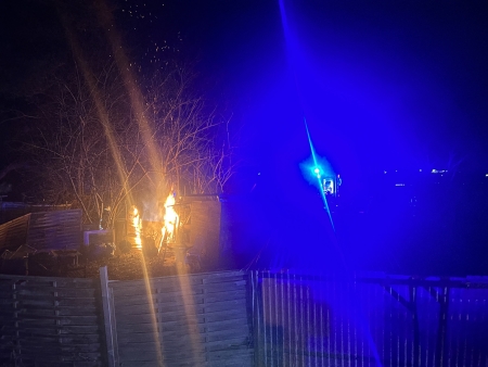 Brand in Schrebergarten