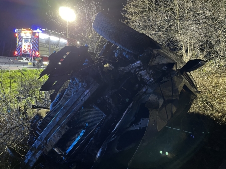 Verkehrsunfall auf Bundesstraße 26