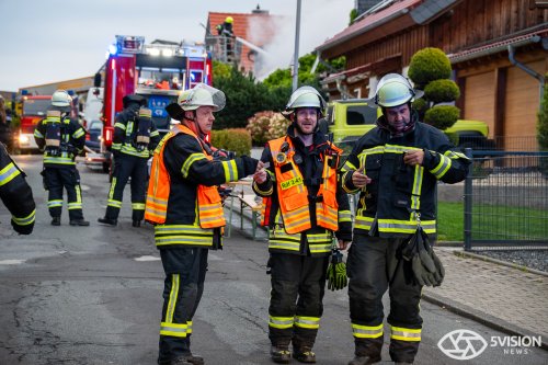 Gebäudebrand in Roßdorf