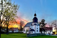 Toller Sonnenuntergang als Entschädigung für den Fehlalarm